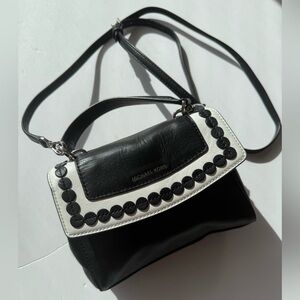 Michael Kors Black and White Crossbody Bag